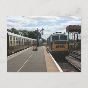 Cartão Postal Diesel e a Belle Quantock em Bishops Lydeard,