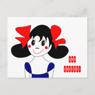 Cartão Postal Diga Cartão-postal de queijo