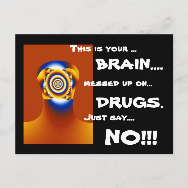 CARTÃO POSTAL "DIGA NÃO!!!" (Frente)