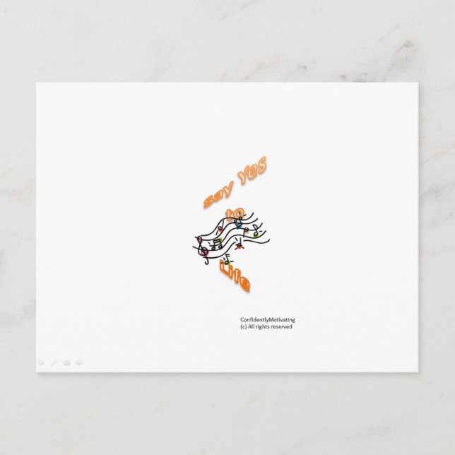 Cartão Postal Diga Sim à Vida (Frente)