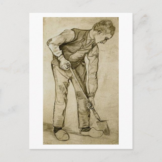 Cartão Postal Digger, Vincent van Gogh (Frente)