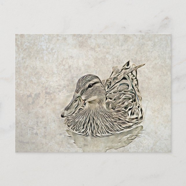 Cartão Postal Digital Duck Art (Frente)