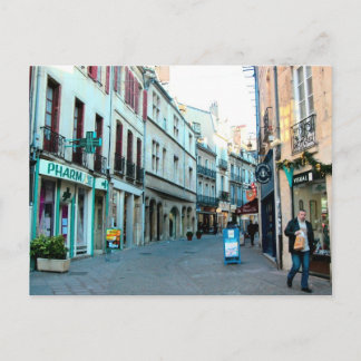 Cartão Postal Dijon, cidade antiga comprando área