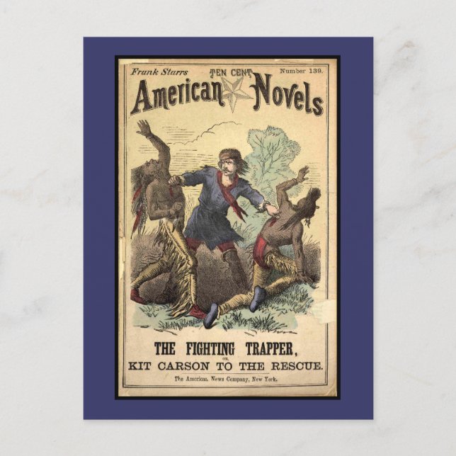 Cartão Postal Dime Novel Kit Carson (Frente)