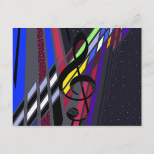 Cartão Postal Dimensões em Música