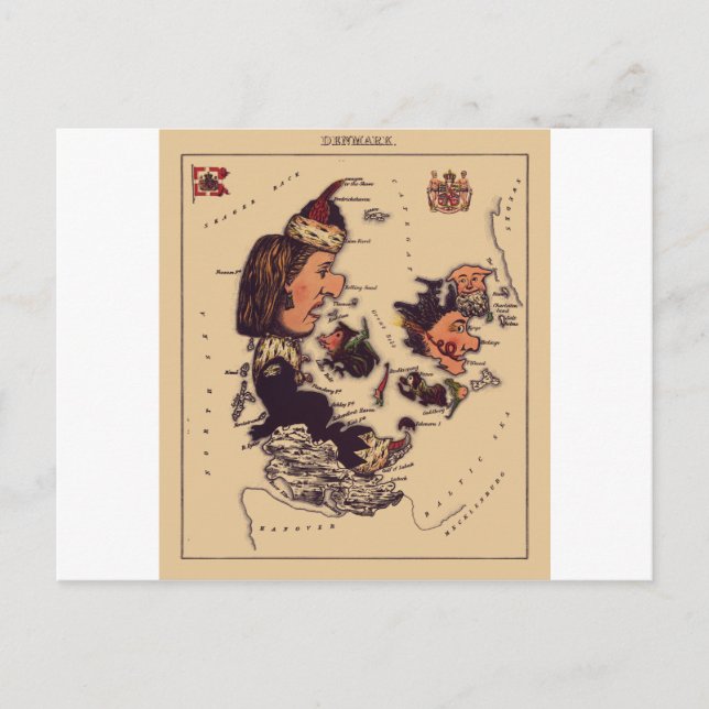 Cartão Postal Dinamarca (Frente)