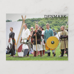 Cartão Postal Dinamarca, A Terra Do Postcard de Vikings!