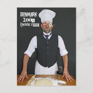 Cartão Postal Dinamarca Legal 100% comida aconchegante hygge!