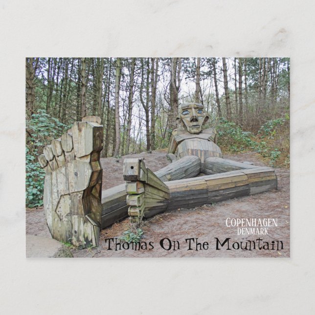 Cartão Postal Dinamarca, Thomas No Cartão-Postal Da Montanha! (Frente)
