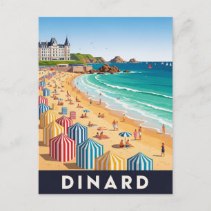 Cartão Postal Dinard France Beach