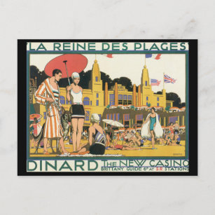 Cartão Postal Dinard The New Casino_Viagens vintage