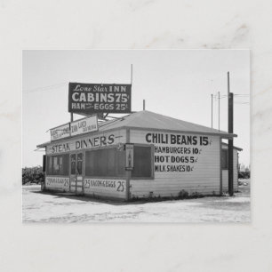 Cartão Postal Diner na estrada, 1939