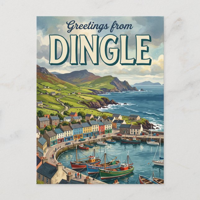Cartão Postal Dingle Irlanda (Frente)