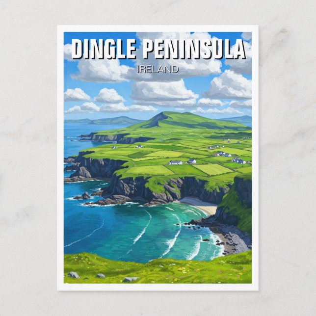 Cartão Postal Dingle Peninsula Ireland Viagem (Frente)