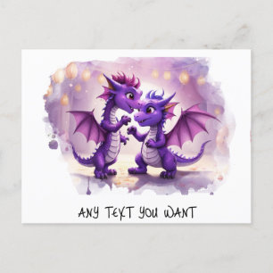 Cartão Postal *~* Dino Convide Dance AP48 PHOTO Dragon Cartão-po