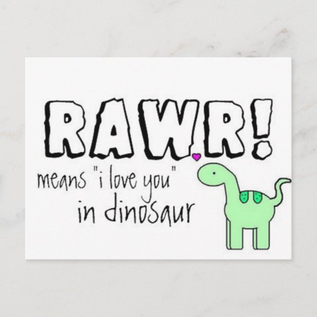 Cartão Postal Dino Lingo (Frente)