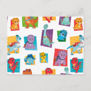 Cartão Postal Dino Ranch Pattern