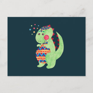 Cartão Postal Dino Verde