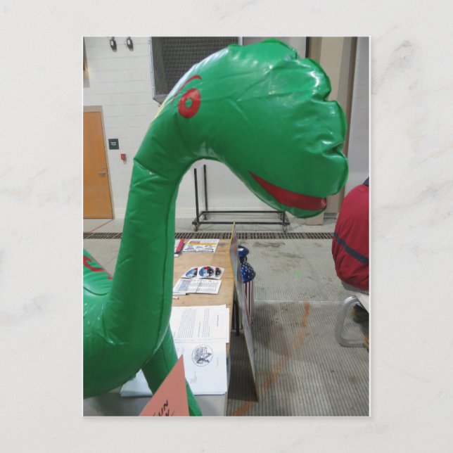 Cartão Postal Dinossaur Balloon (Frente)