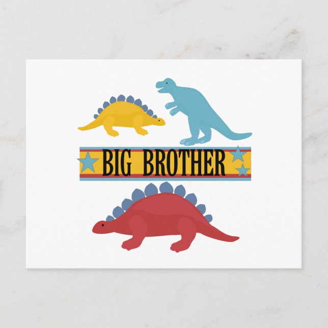 Cartão Postal Dinossaur Big Brother (Frente)