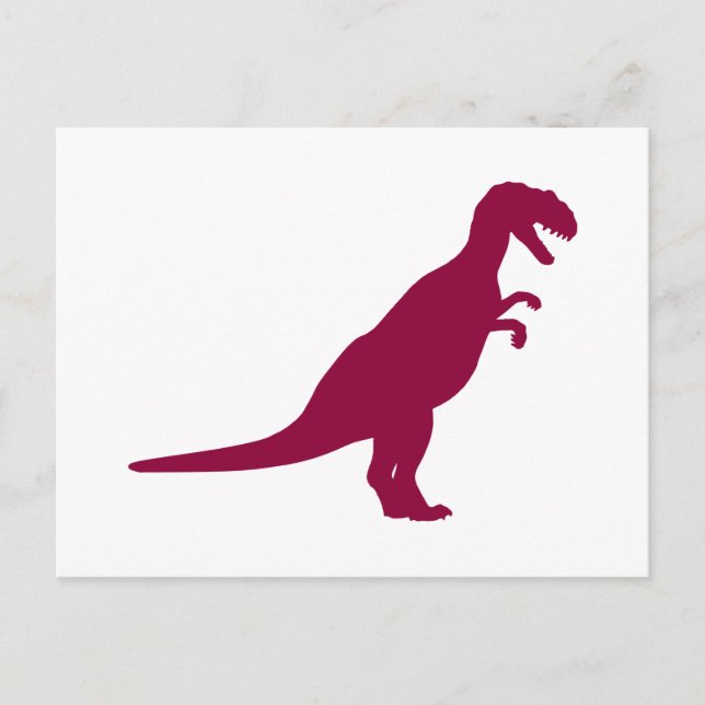 Cartão Postal Dinossaur Maroon (Frente)