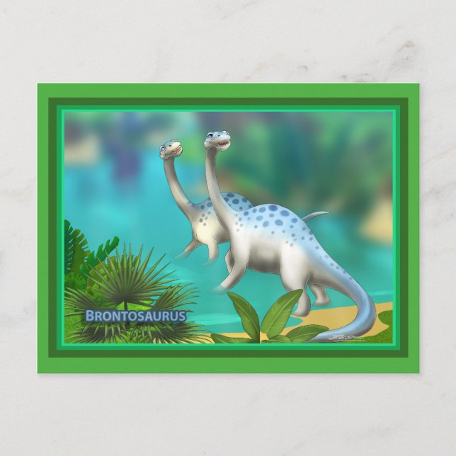 Cartão Postal Dinossauro (Frente)