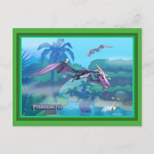 Cartão Postal Dinossauro (Frente)
