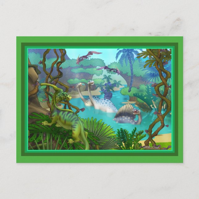 Cartão Postal Dinossauro (Frente)