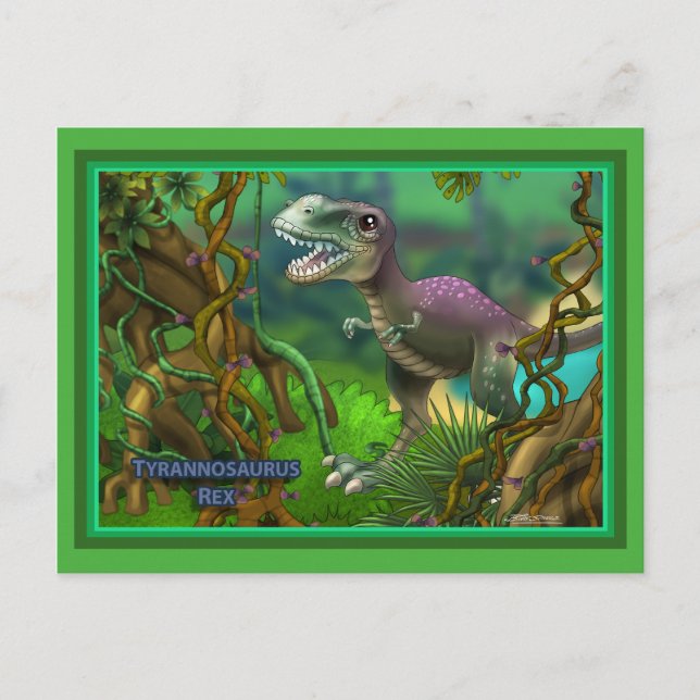 Cartão Postal Dinossauro (Frente)