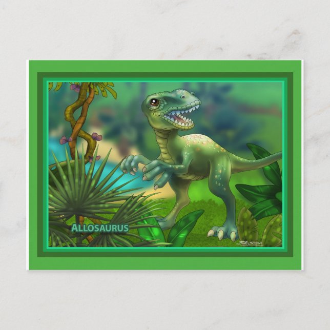 Cartão Postal Dinossauro (Frente)