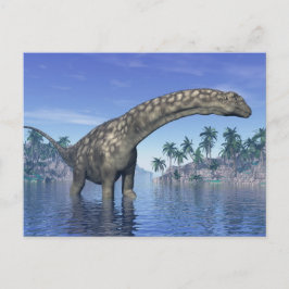 Cartão Postal Dinossauro argentino - renderização 3D