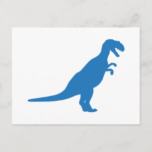 Cartão Postal Dinossauro Azul