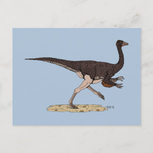 Cartão Postal Dinossauro Cretáceo Ornithomimus