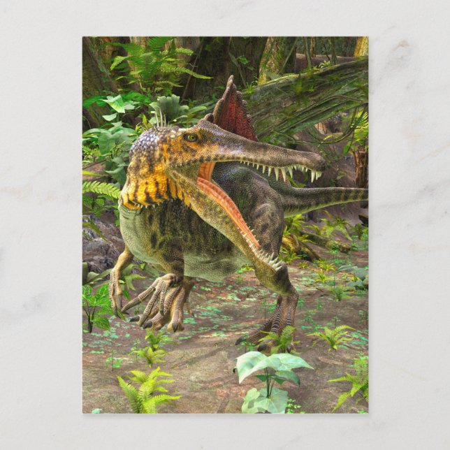 Cartão Postal Dinossauro Espinossauro (Frente)