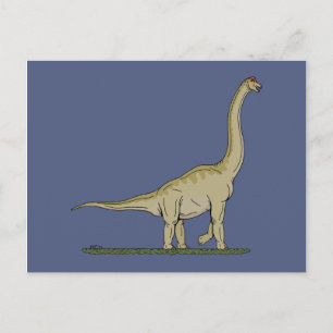 Cartão Postal Dinossauro Jurássico Brachiossauro