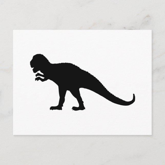Cartão Postal Dinossauro Negro (Frente)