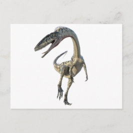 Cartão Postal Dinossauro Runiing do Coelophysis à parte