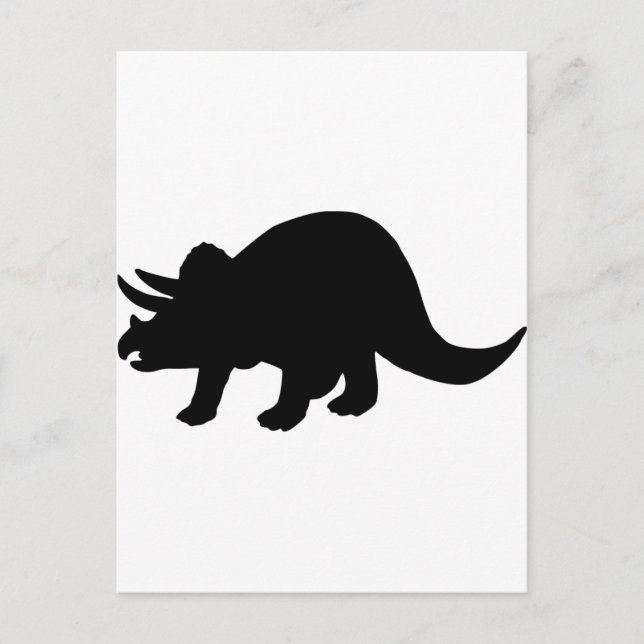 Cartão Postal Dinossauro - Tricerátops (Frente)