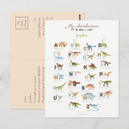 Cartão Postal Dinossauros (Inglês)