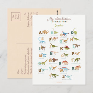 Cartão Postal Dinossauros (Inglês)