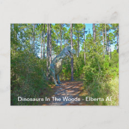 Cartão Postal Dinossauros Na Floresta - Elberta AL