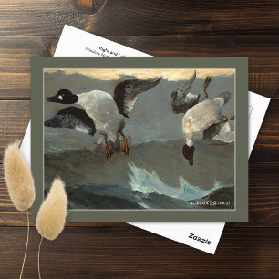 Cartão Postal Direita Esquerda Gansos Winslow Homer