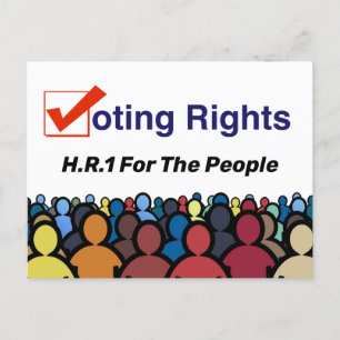 Cartão Postal Direitos De Voto RH1 Para A Lei Pessoas