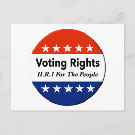Cartão Postal Direitos De Voto RH1 Para A Lei Pessoas