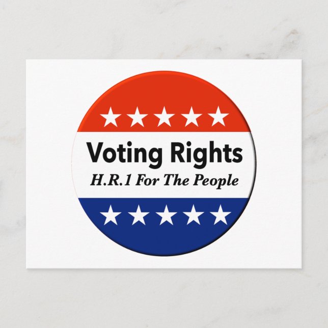 Cartão Postal Direitos De Voto RH1 Para A Lei Pessoas (Frente)