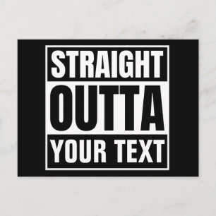 Cartão Postal DIRETAMENTE DE Custom Text Personalizar Novidade