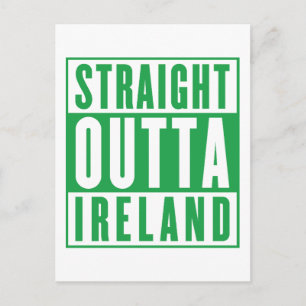Cartão Postal Direto da Irlanda Dia de São Patrício Irlandês