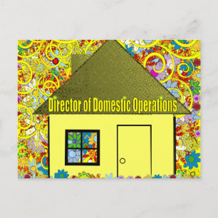 Cartão Postal Diretor de Operações Domésticas -