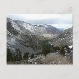 Cartão Postal Dirigindo pelas montanhas Snowy Sierra Nevada