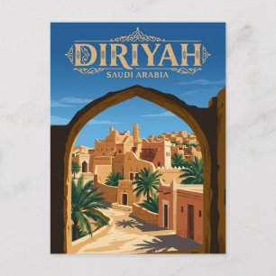 Cartão Postal Diriyah (Distrito de At-Turaif) Arábia Saudita